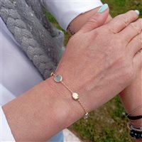 Vicenza - Piazzetta Palladio 2 - Bracelet Marco Bicego Woman Siviglia in Yellow Gold Acquamarina BB1874-AQ01 - BB1874-AQ01